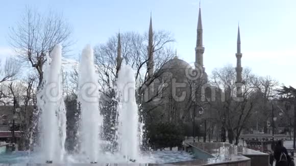 慢动作伊斯坦布尔最大清真寺视频的预览图