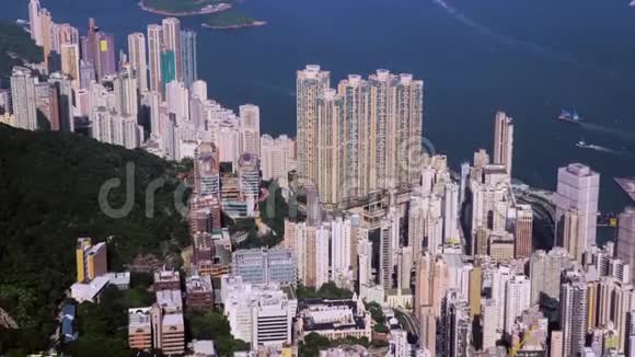 香港市中心用无人机拍摄视频的预览图