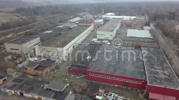 工业设施的航拍镜头视频的预览图