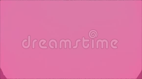 美丽的年轻女孩站在粉红色的背景上在这期间头上有兔子的耳朵表演兔子视频的预览图