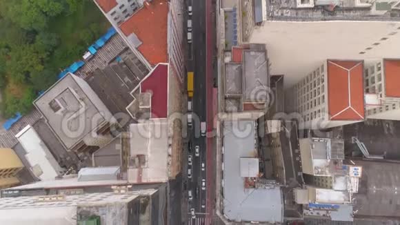 曹宝洛布拉齐尔5月3日2018年城市中心住宅建筑的鸟瞰图视频的预览图