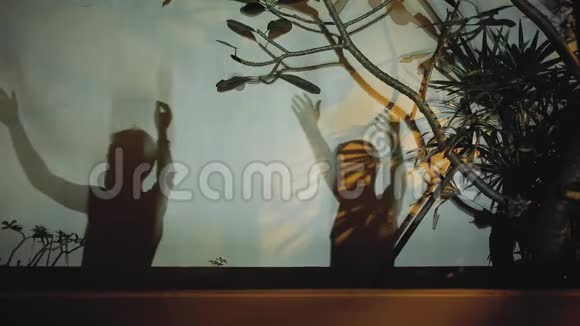 墙上的人影艺术舞蹈游戏视频的预览图