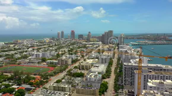 迈阿密夏季无人机海滩天线视频的预览图