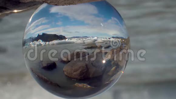冰岛的Fjallsarlon冰川视频的预览图