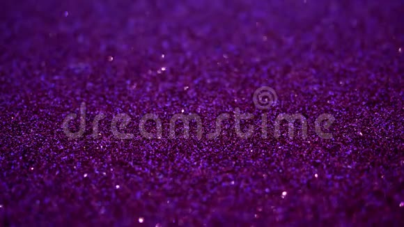 紫色假日抽象闪光背景与闪烁的灯视频的预览图