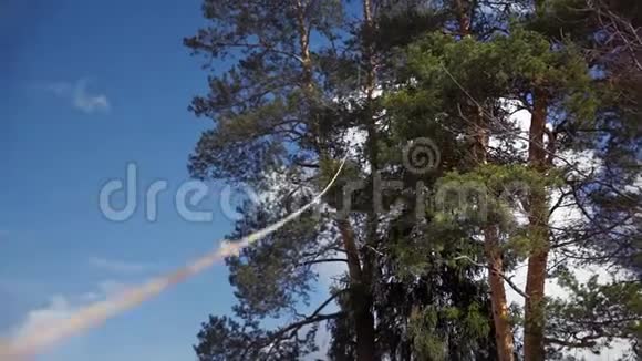绳子悬在空中会把树倒下来视频的预览图