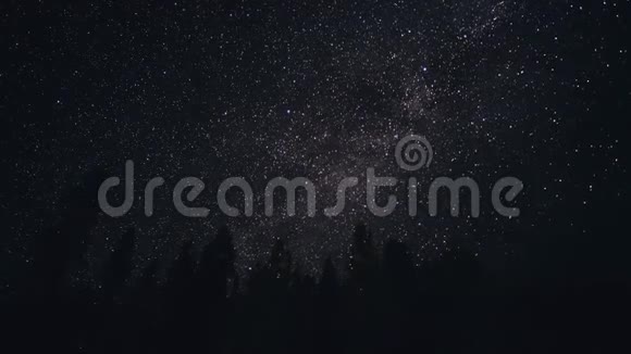 天空流星雨美丽的夜空银河时光视频的预览图
