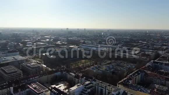 慕尼黑阳光明媚的一天欧洲建筑4k视频的预览图