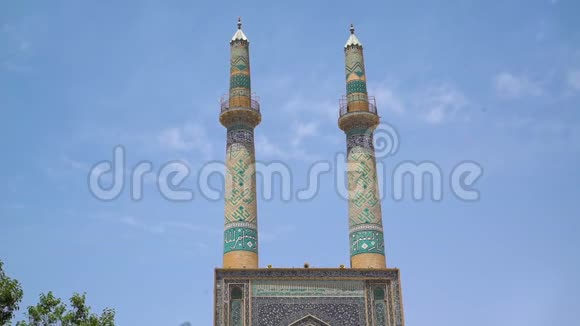 贾梅清真寺的高塔视频的预览图