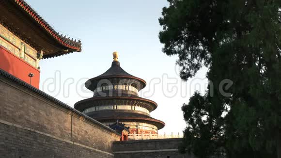 北京天坛外景日落视频的预览图