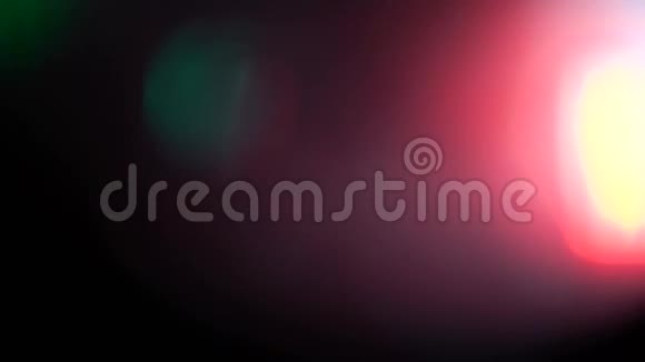镜头耀斑光过渡镜头耀斑光泄漏覆盖红绿灯视频的预览图