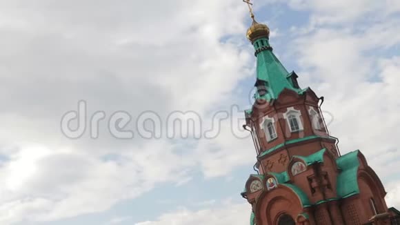 东正教教堂是一个历史地标圣尼古拉斯教堂视频的预览图