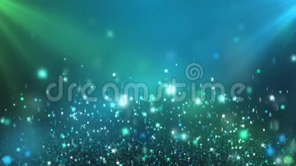 浮光星青蓝环运动背景视频的预览图