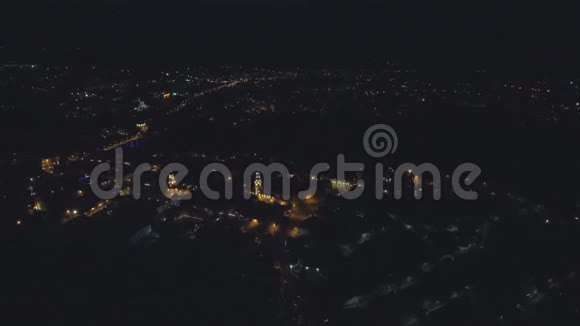 旧市中心卡梅涅茨波多尔斯基空中从无人机俯视秋天视频的预览图