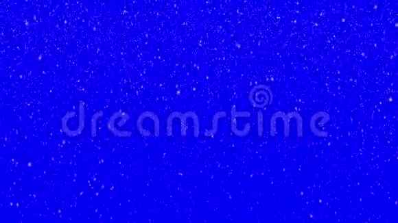 雪花在蓝色背景上移动凌乱视频的预览图