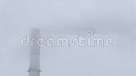 工业大气污染烟烟囱视频的预览图
