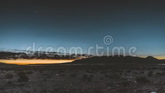 4k时间推移电影剪辑日出锡阿塔卡马沙漠智利玻利维亚视频的预览图