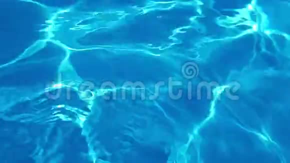 蓝水池背景纹理抽象太阳能明亮视频的预览图