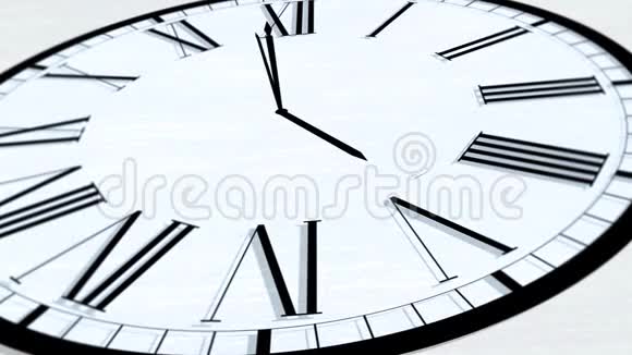 动画时钟时间转换小时系列五点钟视频的预览图