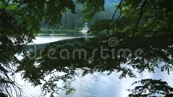 乌克兰喀尔巴阡山脉最大最美丽的湖泊锡尼弗湖景观视频的预览图