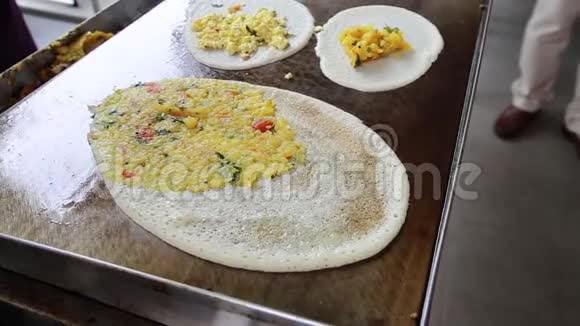 马萨拉多萨是印度南部的食物视频的预览图