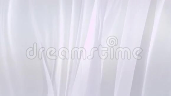 风中吹着的白色窗帘视频的预览图