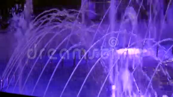 高清近景敖德萨喷泉电流背光视频的预览图