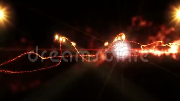 在彩色灯光下的场地排球体育队的概念体育场地面实地晚上的聚光灯视频的预览图