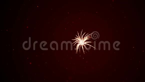 抽象未来派明亮的炽热红色粒子爆炸轨迹有阿尔法通道视频的预览图