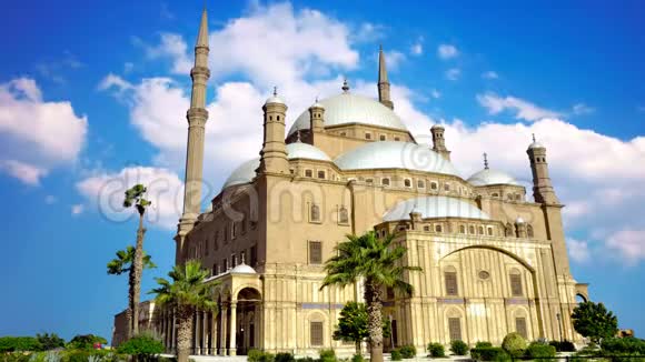 穆罕默德阿里清真寺位于埃及首都开罗视频的预览图