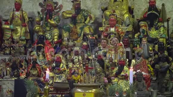 中国寺庙里的神像视频的预览图