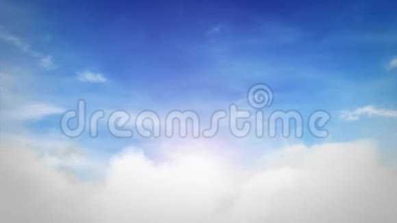 蓝天背景与云彩循环视频的预览图