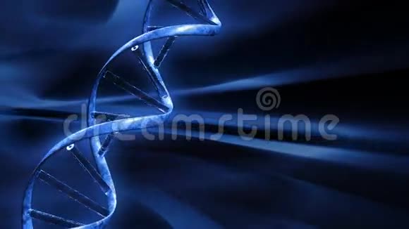 蓝色外汇背景与旋转DNA串无缝环股票镜头视频的预览图