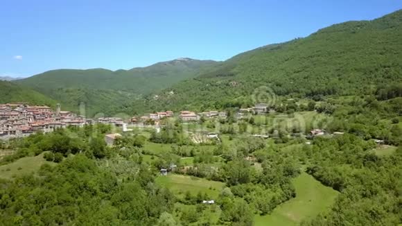 佩特雷洛萨托山上绿树的景色视频的预览图