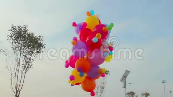 空气中的气球视频的预览图