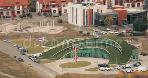 格鲁吉亚姆茨克塔警务处新超深半圆形绿色景观视频的预览图