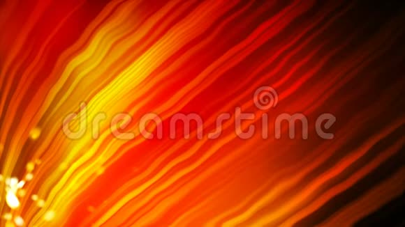 明亮的橙色背景有许多弯曲的线条和光线计算机生成现代抽象背景三维渲染视频的预览图