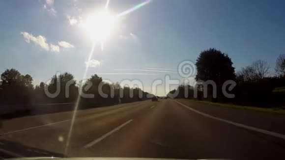 汽车录像机公路高速公路高速公路自动驾驶安全车道视频的预览图