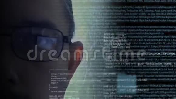 程序员或黑客软件代码视频的预览图