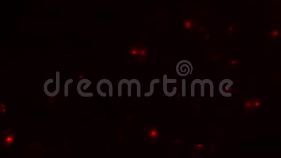 夜空中红色炽热的火花全高清视频慢动作视频的预览图