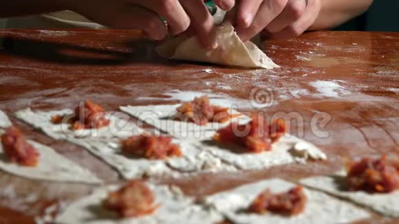 制造土耳其拉维奥利馅饼命名为曼蒂视频的预览图