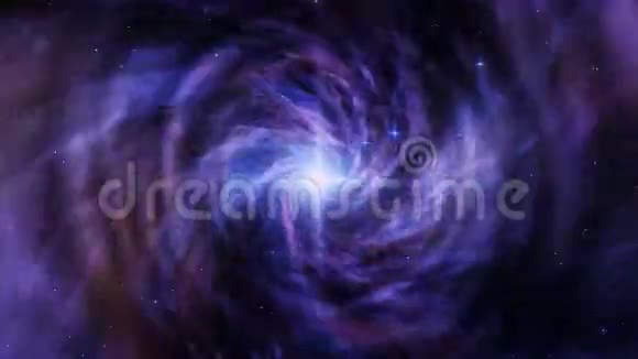 色彩斑斓的空间旋涡与星际迷航循环运动背景视频的预览图