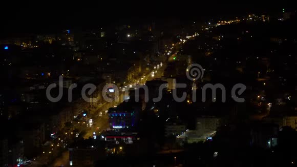 从阿拉尼亚山的夜景视频的预览图