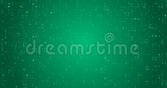 深绿色的闪烁循环的节日背景同一颜色的五颜六色的小圆点视频的预览图