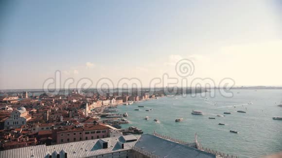 意大利威尼斯城市概况从高点海船视频的预览图