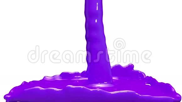 动画紫罗兰汽车油漆浇注和填充屏幕阿尔法通道包括使用卢马哑光3D渲染视图14视频的预览图