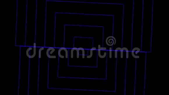 动画的矩形从屏幕上消失在一个无缝的循环使幻想一个无尽的走廊视频的预览图
