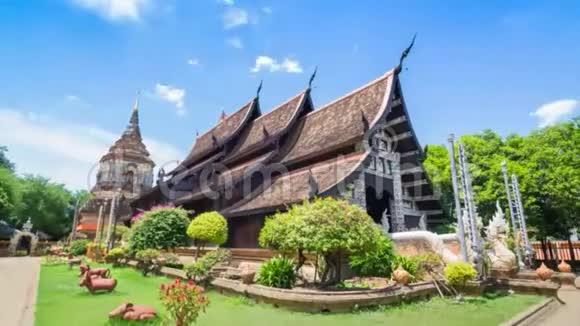 泰国清迈美丽的时间流逝视频的预览图