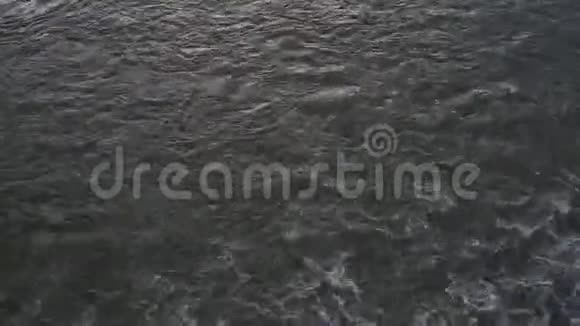 快速的河流水面特写视频的预览图