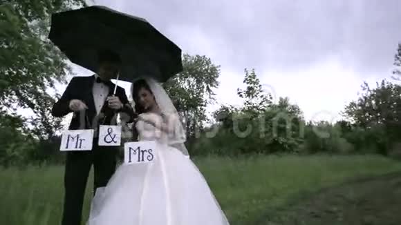 在雨中举行婚礼视频的预览图